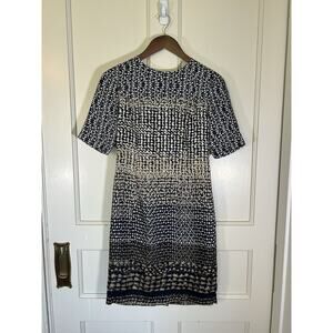 Brooks Brothers Black and White Silk Dress